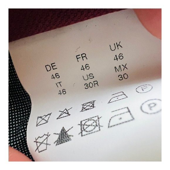 Hugo Boss Red T-Gabin Flat Front Cotton Polyester Pants Mens Size 30X30 - Picture 2 of 5